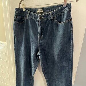 LL Bean -- classic fit women's capri jeans size 14 Reg